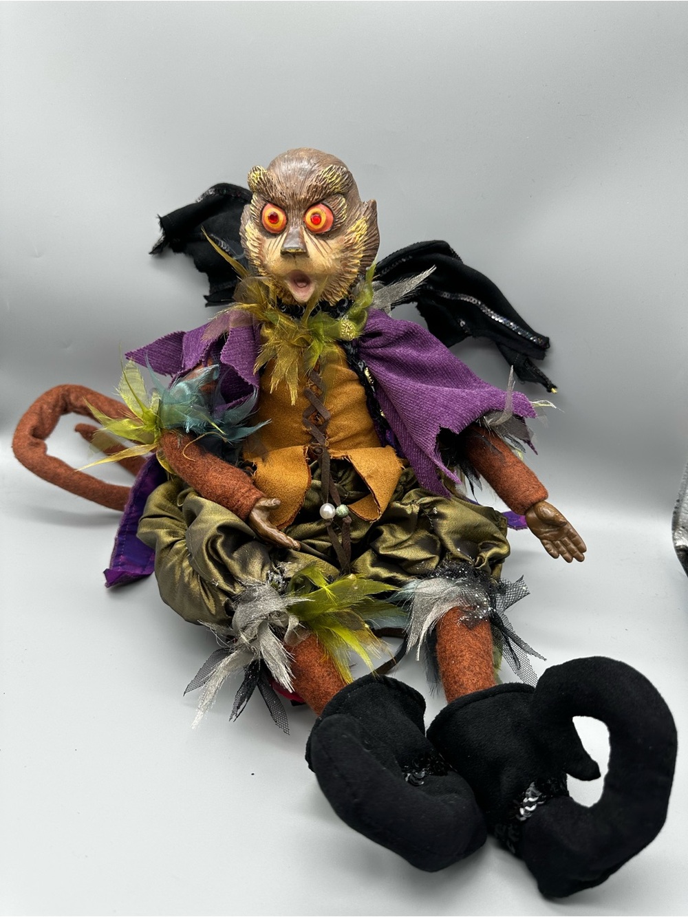 Wayne Kleski Katherine's Collection Flying Monkey Art Doll Fantasy Decor Wings